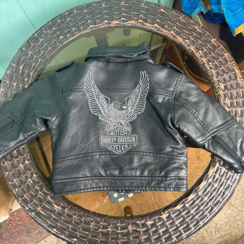 Harley-Davidson Infant Boys Faux Leather Biker Jacket